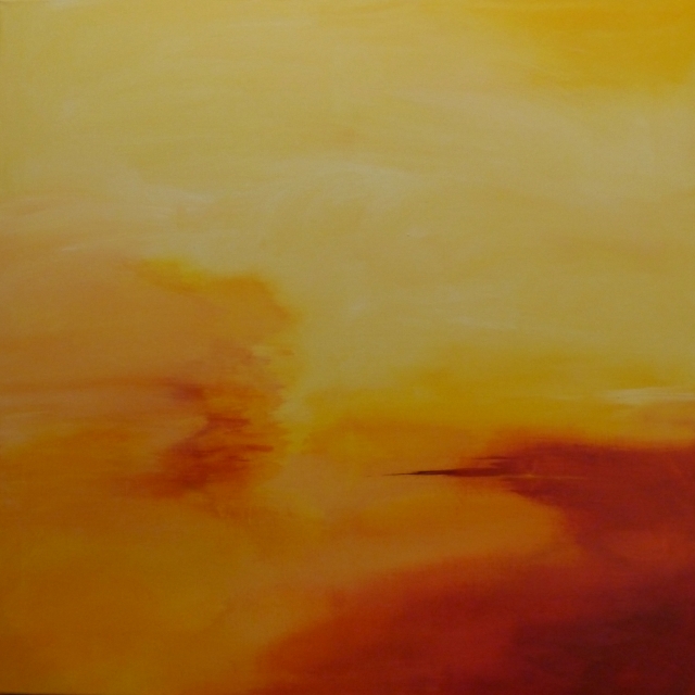 Morgenstimmung, Acryl auf Leinwand, 80x80 cm