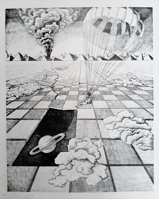DAS SCHWARZE LOCH - Lithographie