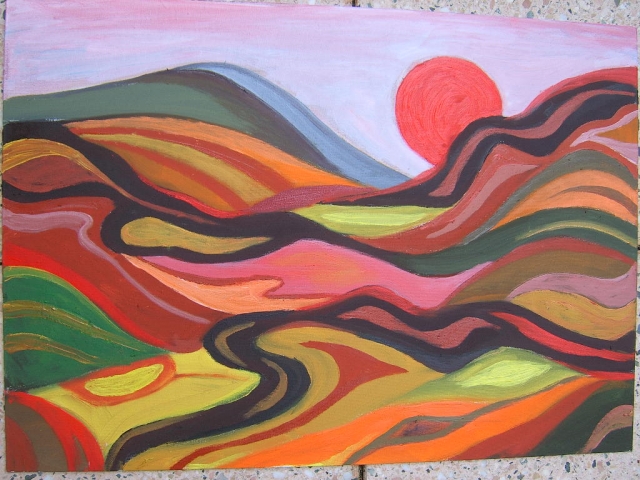 Wellige Landschaft