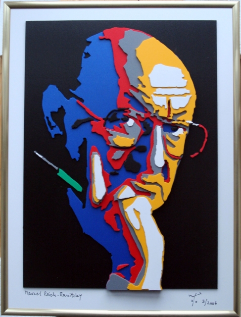 Marcel Reich-Ranicki (Kunststoff-Relief)
