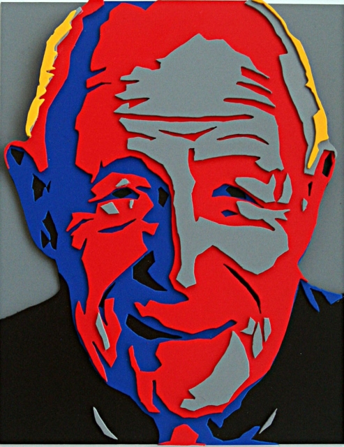 Dr. Heiner Geißler (Kunststoff-Relief)