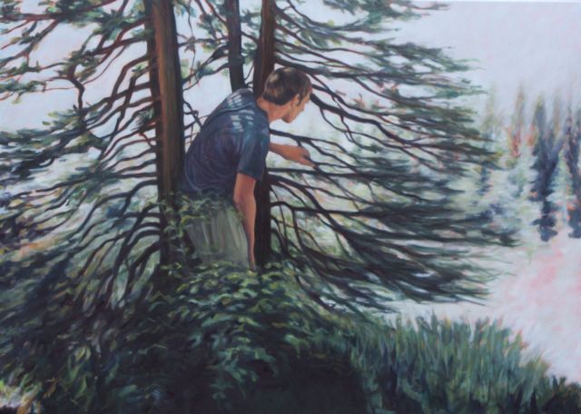 "Aussicht", 100 x 140 cm, Öl a. L., 2013