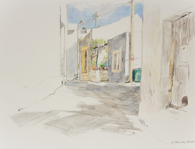 Einblick in eine Gasse (Kreta, 2015)