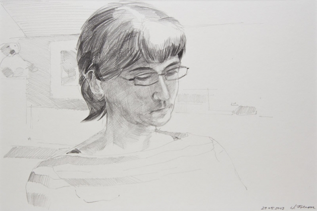 Ilse beim Lesen (2013)