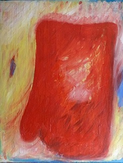 "Der Fehde-Handschuh" Öl auf Leinwand