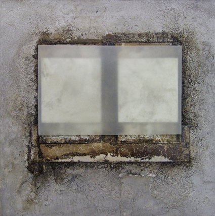 window, Mischtechnik auf Leinwand, 40 x 40 cm