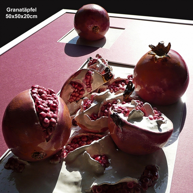 2011 Granatäpfel - Details durch dreidimensionale Ansicht